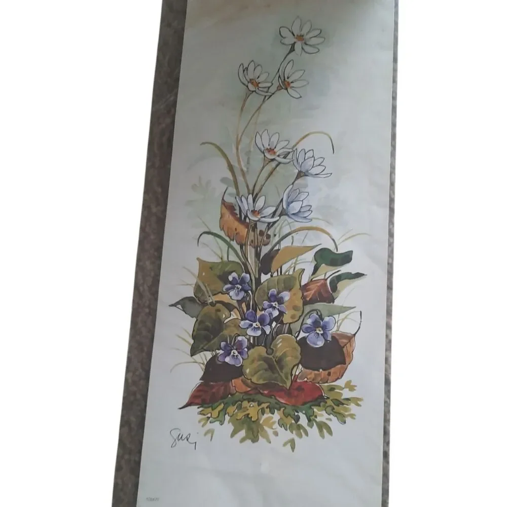 Vintage Floral Decoupage Sheets with Red Rose Motif